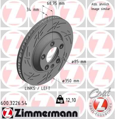 Brake Disc ZIMMERMANN 600.3226.54