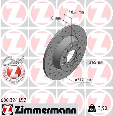 ZIMMERMANN 600.3241.52 Brake Disc