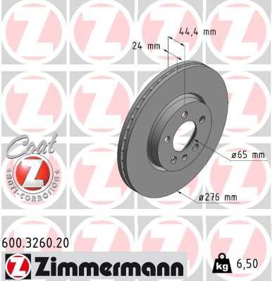 ZIMMERMANN 600.3260.20 Brake Disc