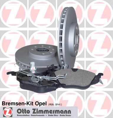 ZIMMERMANN 640.4201.00 Brake Kit, disc brake