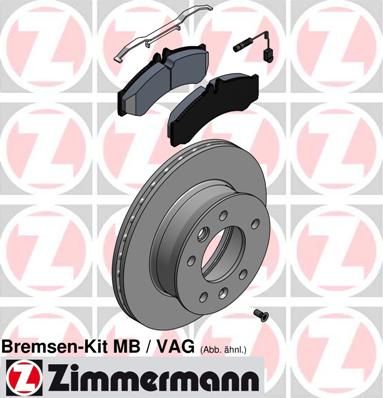 Brake Kit, disc brake ZIMMERMANN 640.4310.00